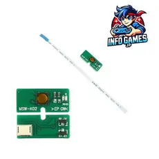 Placa Botão Power Liga/Desliga + Cabo Flat 6 Vias Compatível PS3 Super Slim – Peça de Reposição