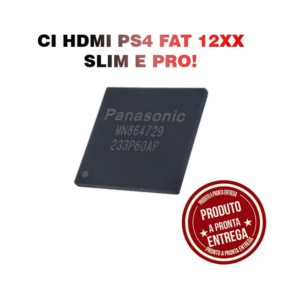 CI HDMI MN864729 para PS4 – Compatível com CUH-12XX, Slim e Pro | Circuito Integrado de Vídeo