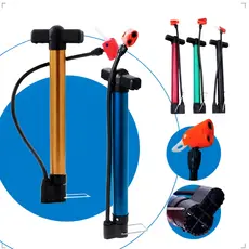 Bomba De Ar Manual 3 Bicos Schrader E Presta Encher Pneu Carro Moto Bicicleta Bike Bola Boia Balão Colchão Piscina
