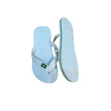 Chinelo Havaianas Tradicional Bandeirinha Infantil Brasil Confortavel Branco ou Preto