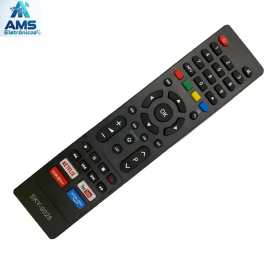 Controle Remoto Compatível TV PHIL CO netflix SKY9028 LE7250