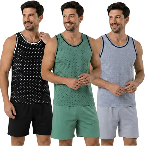 Pijama Masculino Regata / Roupa de Dormir Masculina