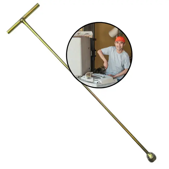Chave T 10mm Cabo Estendido 62cm Para Limpeza do Agitador Maquina Lavar Roupas