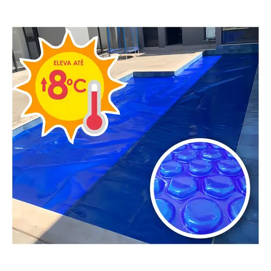 Capa Térmica Piscina 7,00 x 4,00 - 300 Micras - Capa bolha 7x4 - Lona térmica 7x4