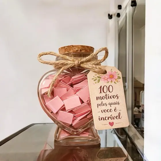 100 Motivos Pelos Quais Você é Incrível – Presente Criativo Dia das Mulheres | Mensagens no Pote