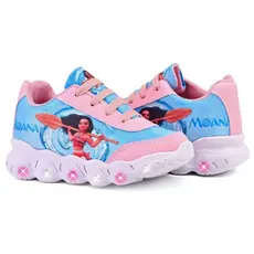 Tênis Infantil Menina Moana Com Led Pisou Piscou Super Confortável Lançamento