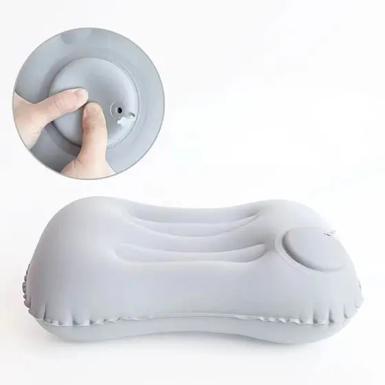 Encosto de cabeça inflável portátil Camping Pillow Combo exterior dormindo almofada