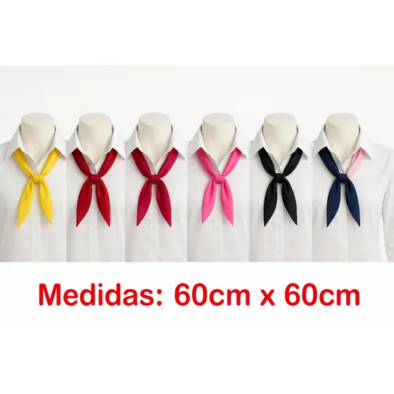 Lenços de Pescoço para Uniformes, Religiosos, Congressos, Apresentações, Empresas,Elegante 60cmx60cm