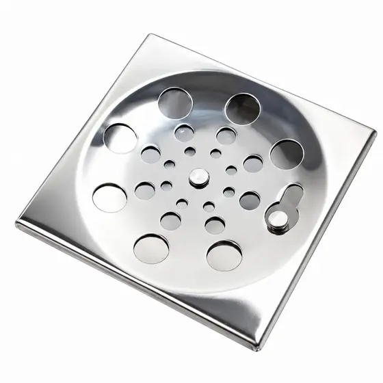Ralo Tampa Grelha INOX QUADRADO Abre E Fecha Rotativo 10x10 Overtime