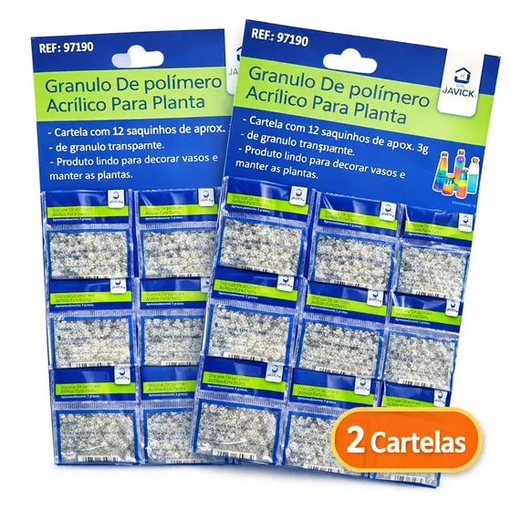 Bolinhas de Gel Crescem na Água Para Plantas - Transparente - Hidratante - Não Tóxico