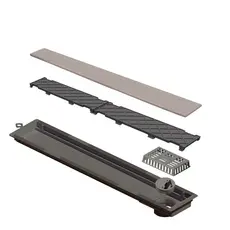 Ralo Linear Tampa em Aço Inox Seca Piso 50 Cm