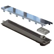 Ralo Linear Tampa em Aço Inox Seca Piso 50 Cm