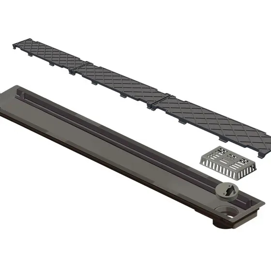 Ralo Linear Tampa Oculta Invisível Seca Piso 75 cm