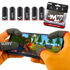 Kit Luvinha de Dedo Gamer MegaWolf Anti-Suor Celular FPS Free Fire PUBG COD