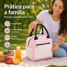 Bolsas Térmicas Lancheira Mochila térmica portátil Bolsa Térmica Saco Resfriador Portátil Com Isolamento Térmico À Prova