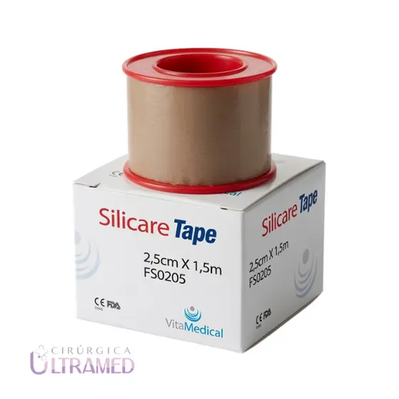 Fita de Silicone para Cicatriz e Queloide 2,5cm x 1,5m Silicare Tape Cor da Pele - Cicatriz Queloide