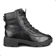 Bota Dakota Coturno Preto Feminino Básico Tratorado Moda Inverno