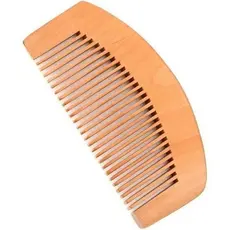 Pente Madeira Bolso Portátil Meia Lua Barba Bigode Barbeiro