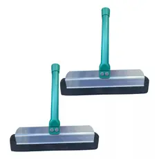 Kit 2 Rodo Limpa Pia Eva Alumínio Com Quinas Cantinho Multiuso Compacto Prático e Resistente duBom