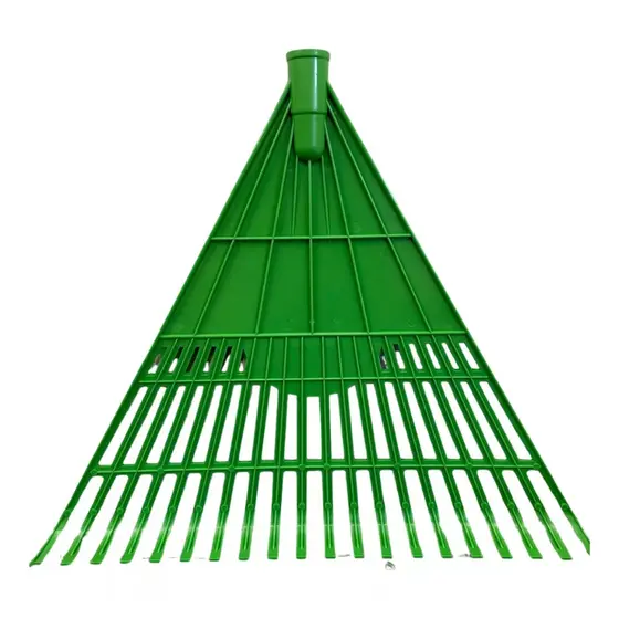 Vassoura Rastelo Sem cabo Jardinagem 20 Dentes Plástico Grama Jardim Folhas Gramado Quintal