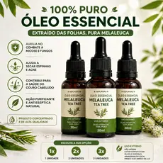 Oleo Essencial Melaleuca 100% Puro Australiano Tea Tree 15ML-