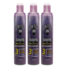 Kit 3 Shampoo 3 em 1 Dom Pelo Original - Fortalece, Limpa e Estimula o Crescimento