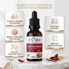 Óleo Vegetal De Rosa Mosqueta 100% Natural 30ml