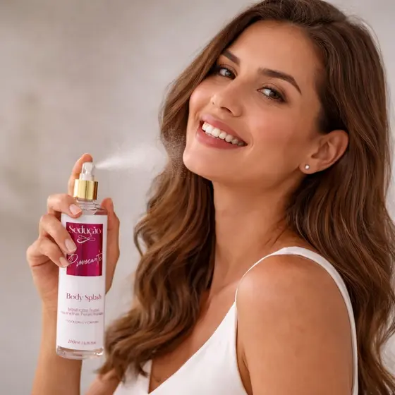 Body Splash Sedução Provocante 200ml Fragrância Frutada Floral Fixação Marcante Envio Imediato