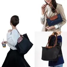 Bolsa Dobrável Com Alça De Ombro Feminina Clássica Nylon Impermeável Limited Bolsa De Ombro Grande Feminina De Tamanho