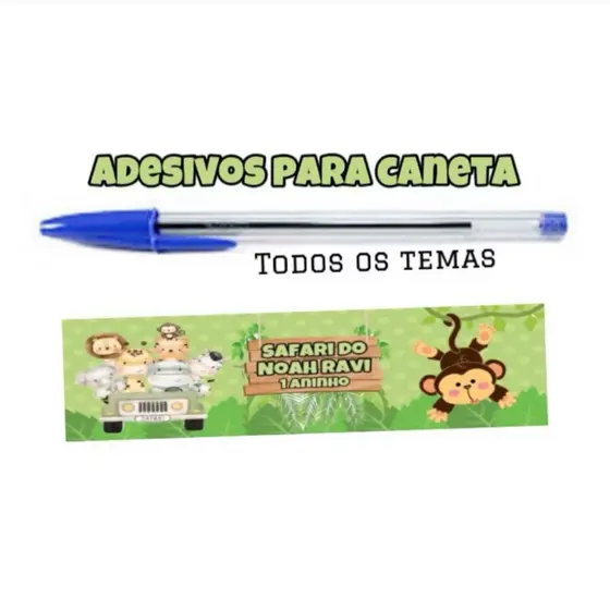 Kit Adesivos para canetas (personalizados) TODOS OS TEMAS
