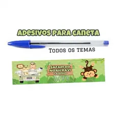 Kit Adesivos para canetas (personalizados) TODOS OS TEMAS