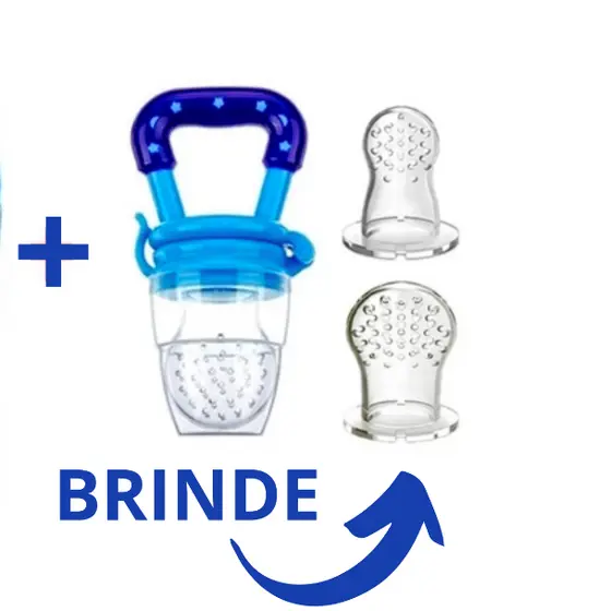 Kit Alimentação Chupeta Mordedor Porta Frutas