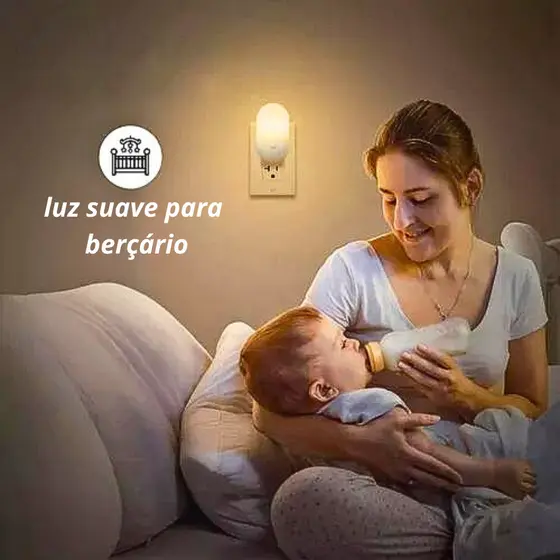 abajur quarto luminaria led de tomada bivolt com botao quarto do bebe mini led iluminaçao cabeçeira