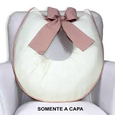 Capa De Almofada Amamentação Com Laço 100% Algodão