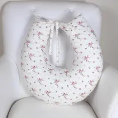 Almofada de Amamentação Ergonômica para Mamãe e Bebê – Apoio para Braços e Coluna, Mais Conforto na Mamada, Capa Removív