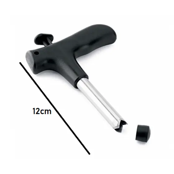 Abridor de Coco Furador de Coco 12cm Inox Original Line Prático Manual Haste Removível