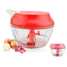 Processador Manual 500ml 3 Lâminas 12X9X12CM Alimentos Alho Triturador Multiuso