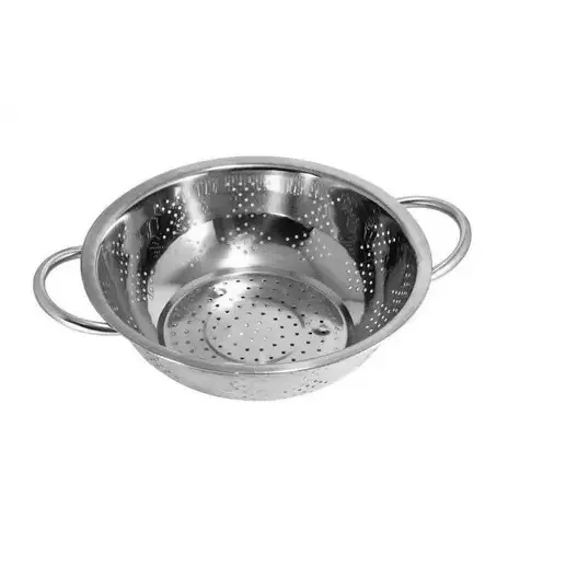 Escorredor De Massas 24Cm Ou 28 Cm Para Alimentos De Cozinha Prático De Se Usar De Aço Inoxidável