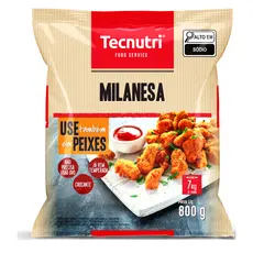 Farinha para empanar peixe, Milanesa Tecnutri 800g 1 pacote