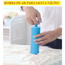 Bomba De Ar Manual 22x5CM Para Saco Á Vácuo Colorido Somente A Bomba Fácil E Prático De Se Usar