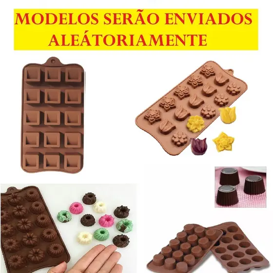 Forma De Silicone Formas Em Formatos Variados Molde Decorativo Moldes Para Chocolate Gelatina Gelo