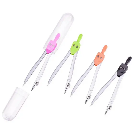 OFERTA Metálico Compasso 11,5cm LeoLeo Resina Temoplásticas Metal Grafite Papelaria Multiuso Diversas Cores Escolar
