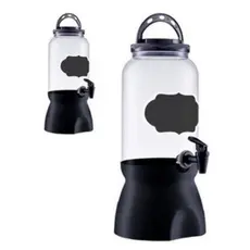 Pote Suqueira Transparente Com Torneira E Suporte 3,6l