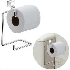 Suporte Papel Higiênico Duplo Para Caixa Acoplada Cromado