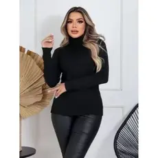 Tricot Manga Comprida Cacharrel Blusa de Frio com elastano