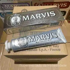 Pasta de Dente Mars 85ml para Viagem, Clareadora e com Sabor de Menta Fresca, Tubo Portátil, Tamanho Compatível com TSA,