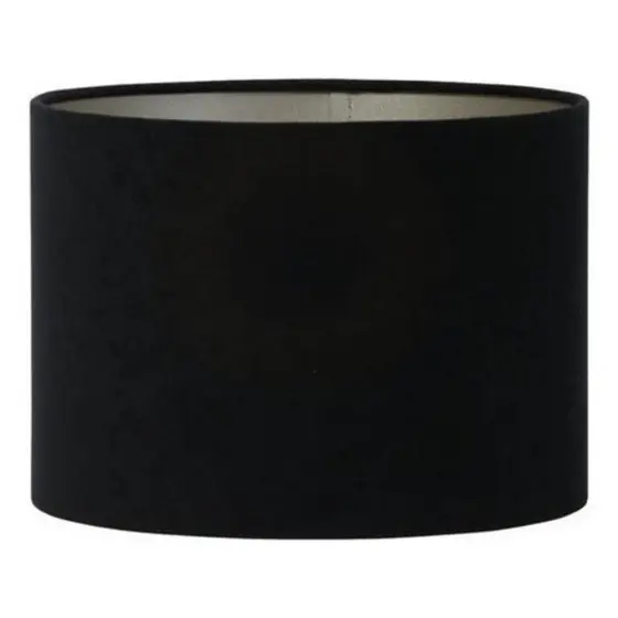 Cúpula para Abajur e Luminária 40x40x28cm de Tecido para Sala e Quarto - Cor Preta