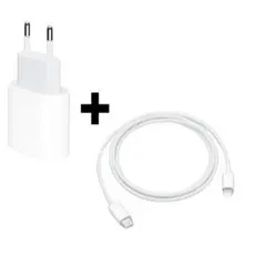 Carregador iPhone  celurar  Completo Tipo C 20w + Cabo Usb-C lightning Bivolt