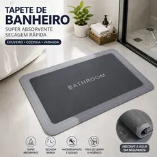 Tapete para Banheiro de Secagem Rápida e Super Absorvente - Ideal para Chuveiro, Cozinha e Varanda