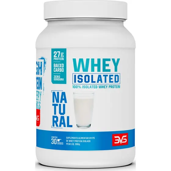 Whey Protein 100% Isolado 900g Proteína 100% Pura Matéria Prima Importada Adoçado Com Stévia Natural